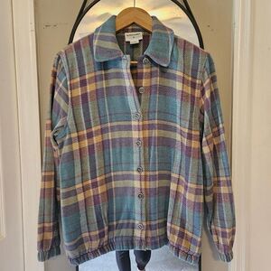 Vintage alfred and dunner flannel jacket